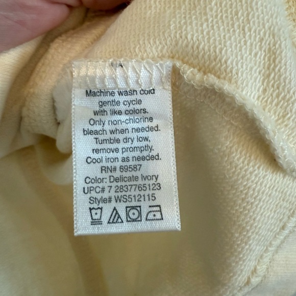 100% cotton cream ivory soft button up blazer jacket women's M - Picture 6 of 8